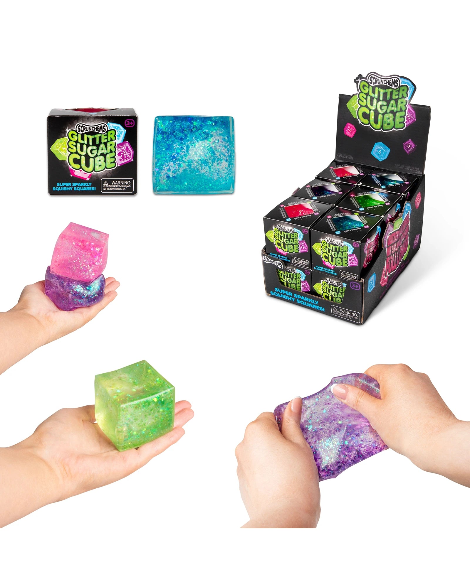 Scrunchems Glitter Sugar Cube - Assorted
