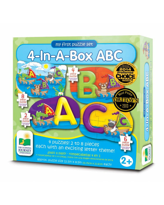 The Learning Journey My first Puzzle Sets 4 in a Box Puzzles ABC