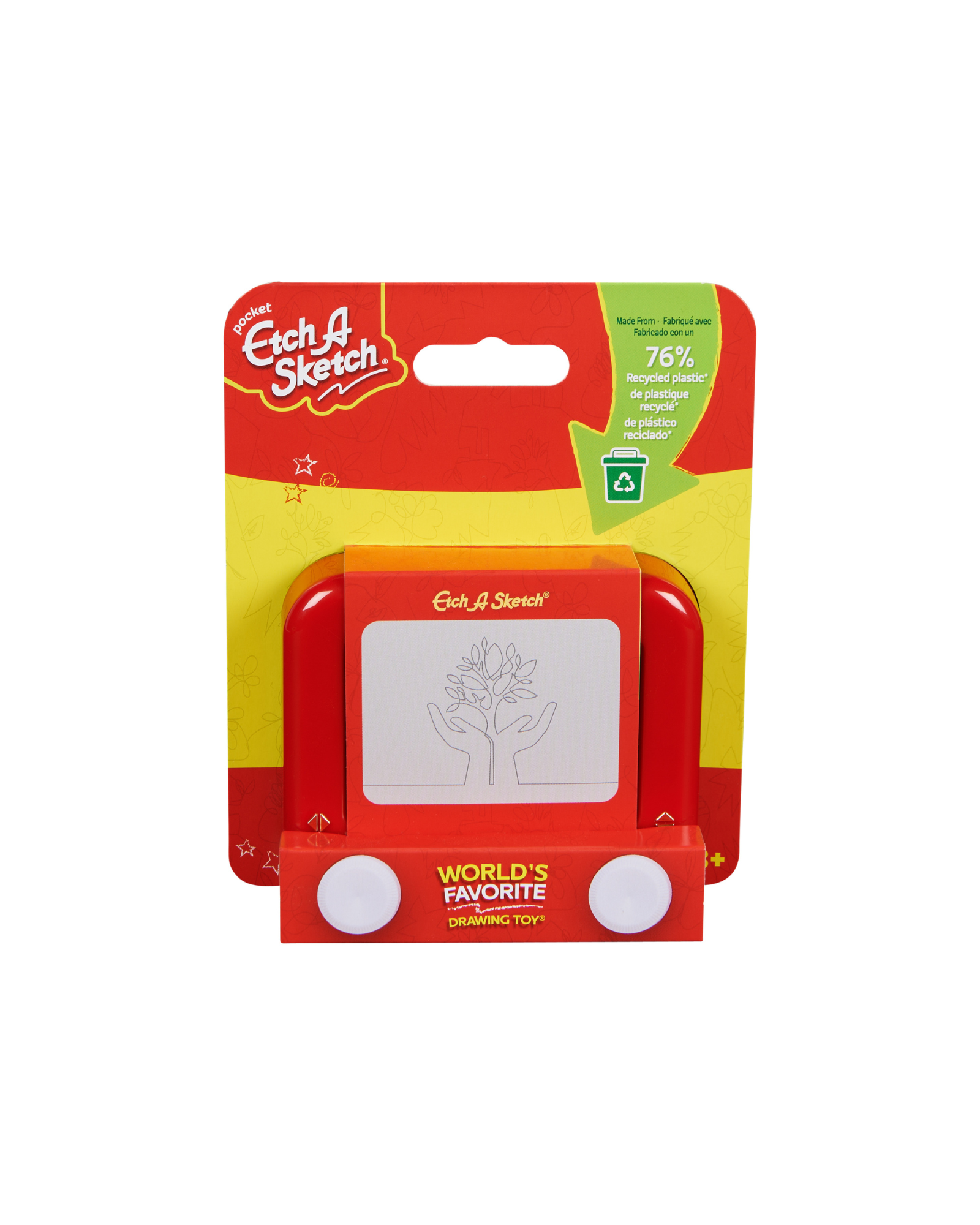 Drawing toy with deals knobs