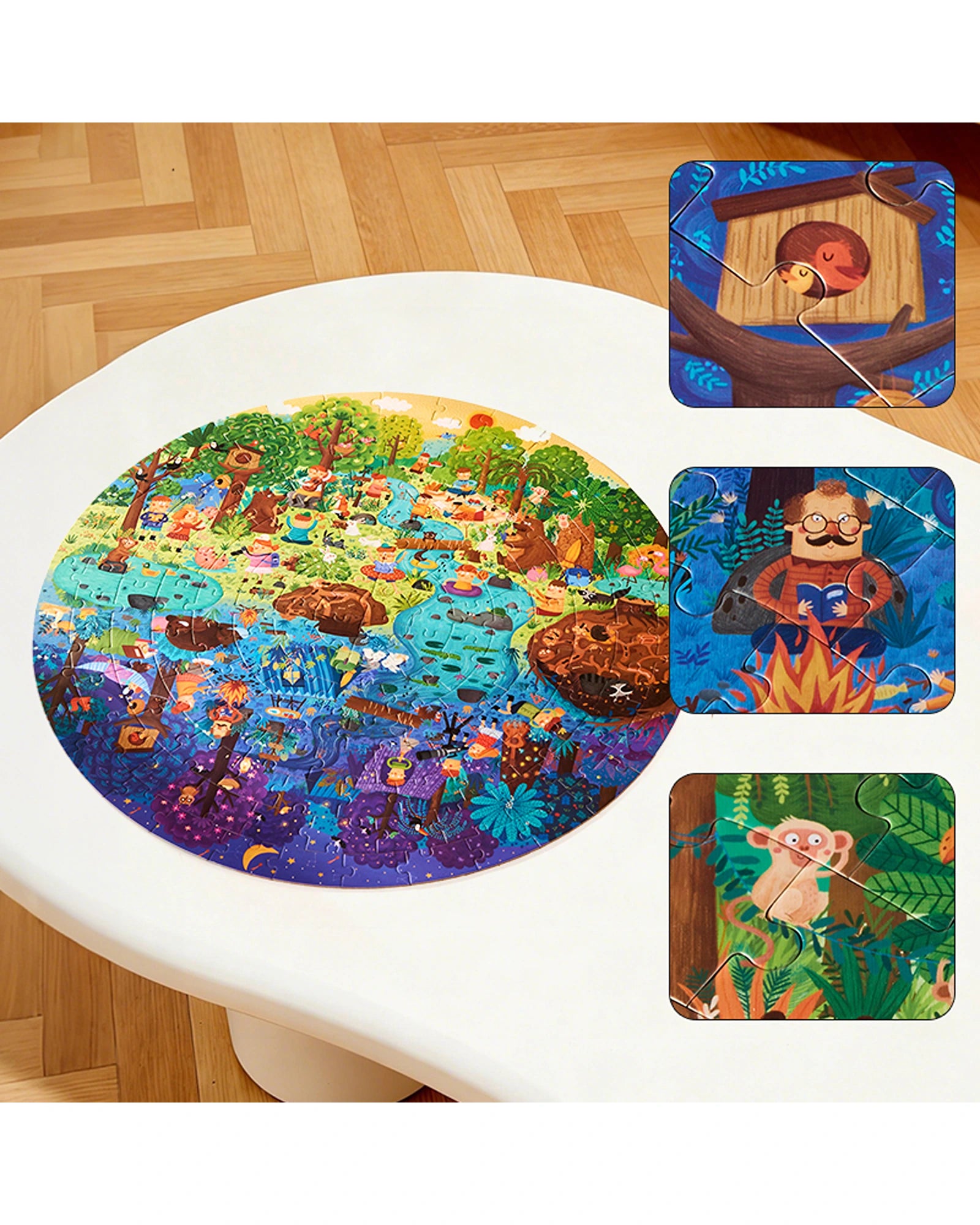 mideer Panoramic Puzzle - A Day in the Forest