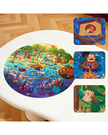mideer Panoramic Puzzle - A Day in the Forest