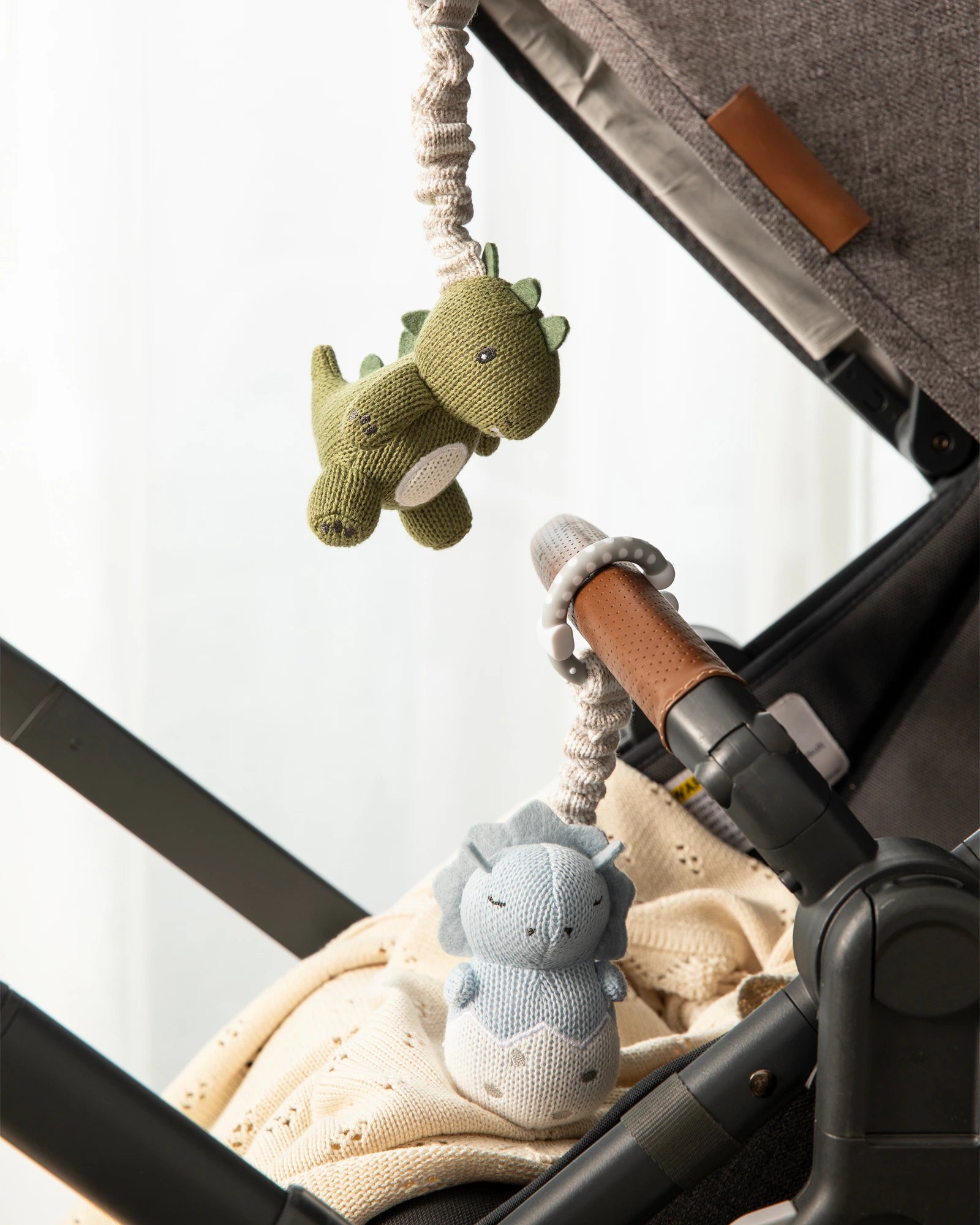 Living Textiles 2 Pack Stroller Toy - Dinosaur