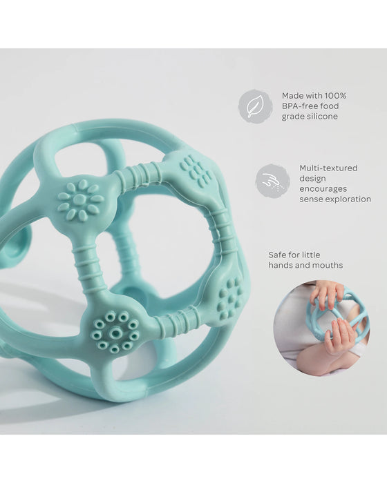 Silicone Teething Ball - Light Blue