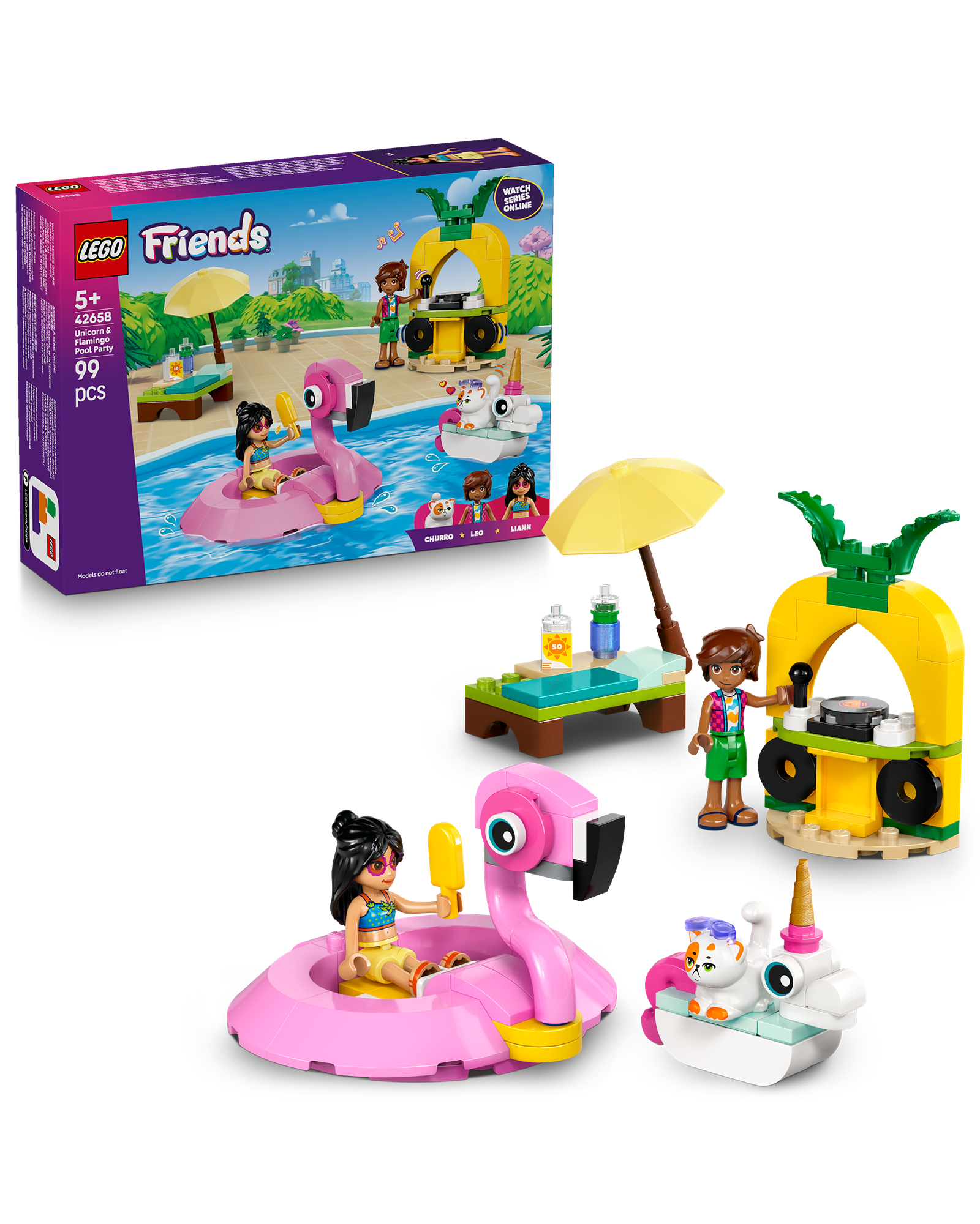 42658 Unicorn & Flamingo Pool Party