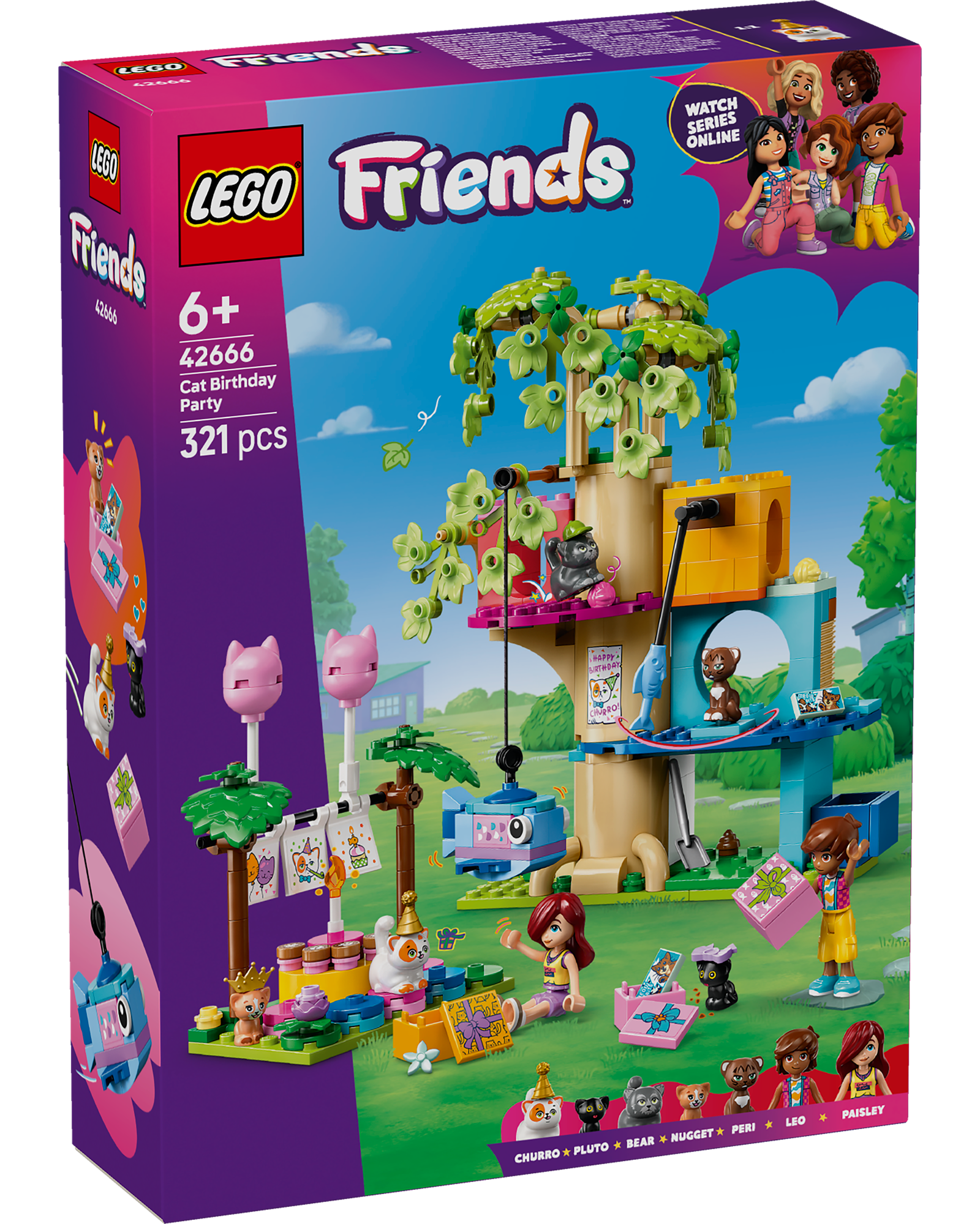 42666 Cat Birthday Party & Tree House