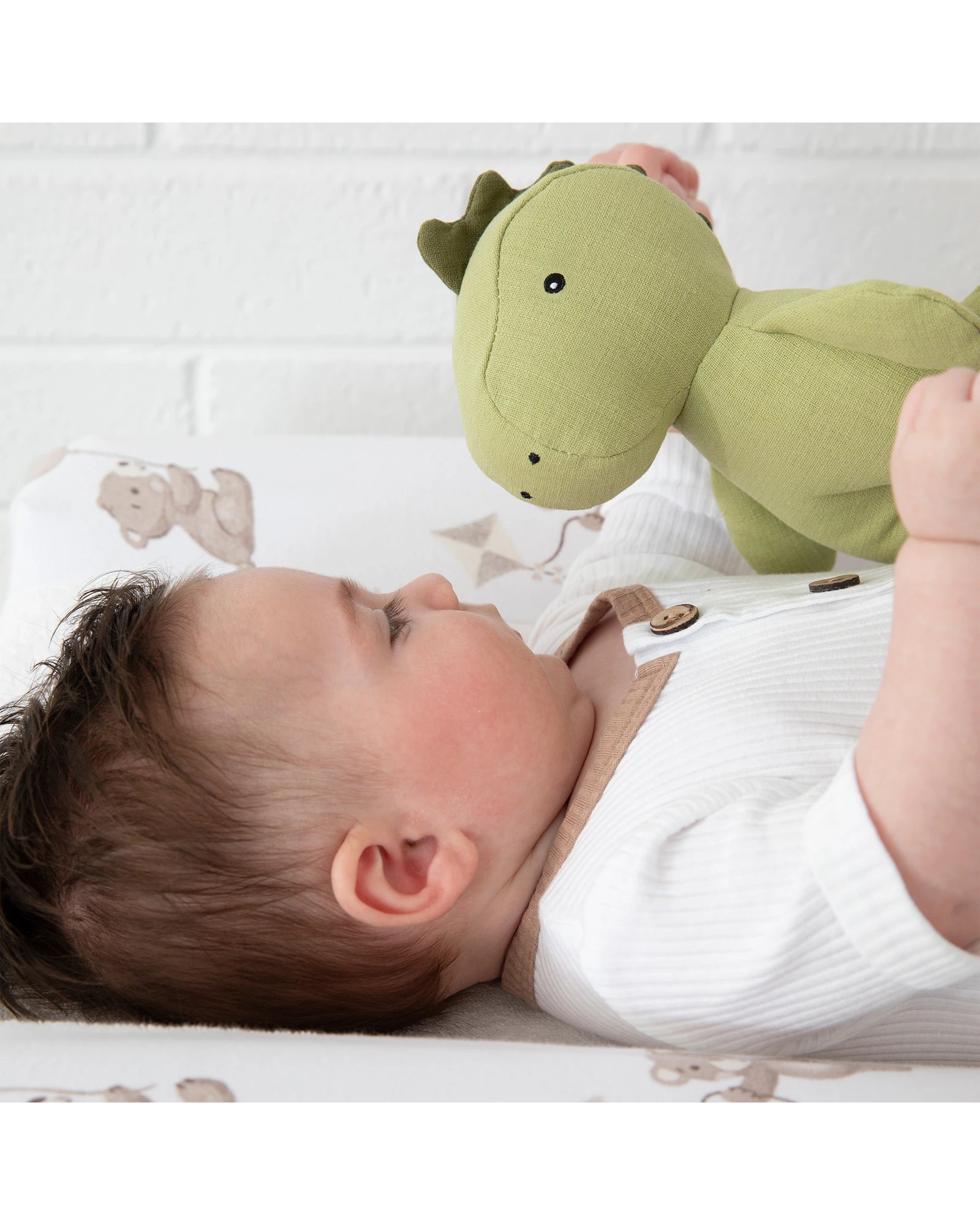 Linen Animal- Dennis the Dinosaur Small