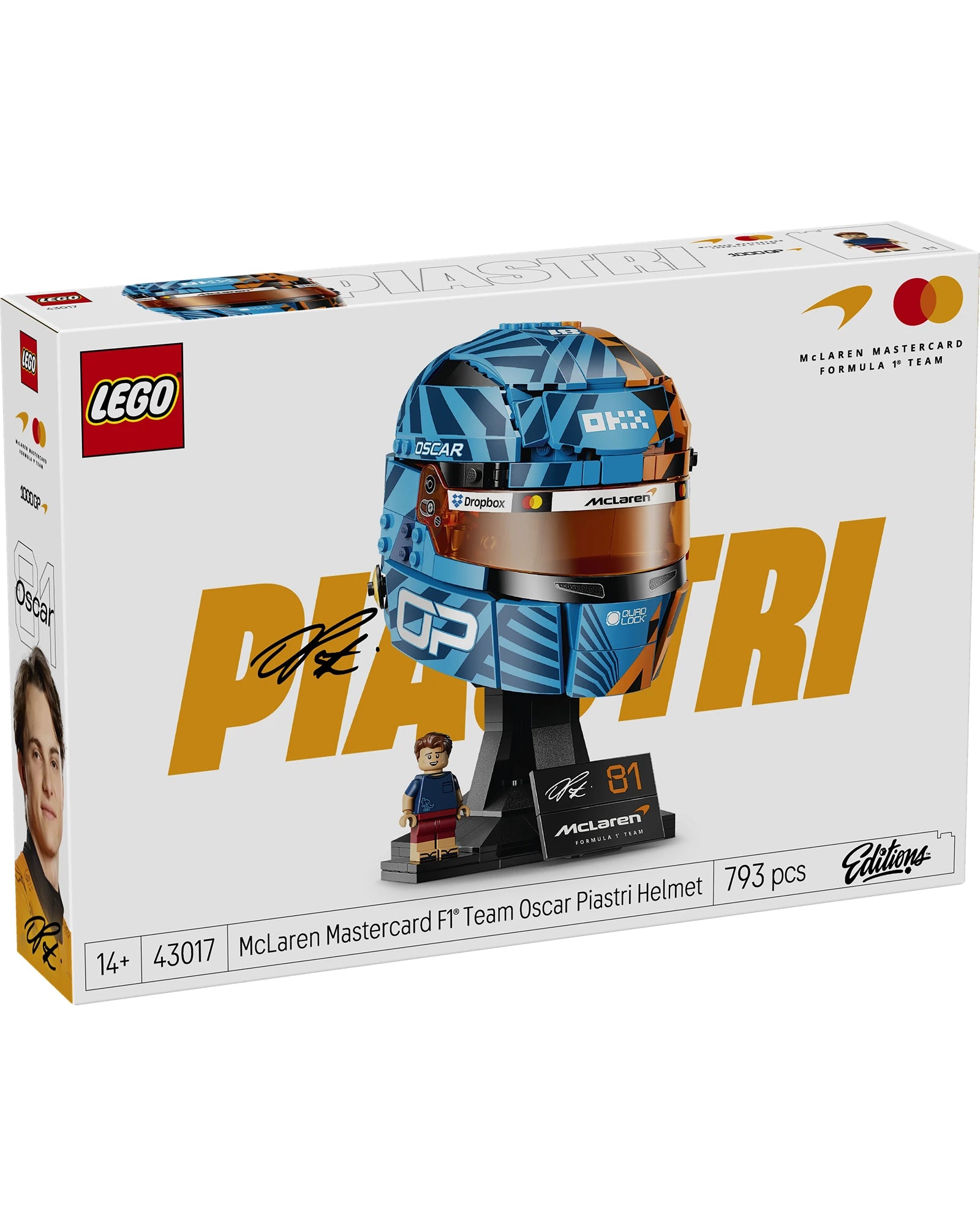43017 Mastercard F1® Team Oscar Piastri Helmet