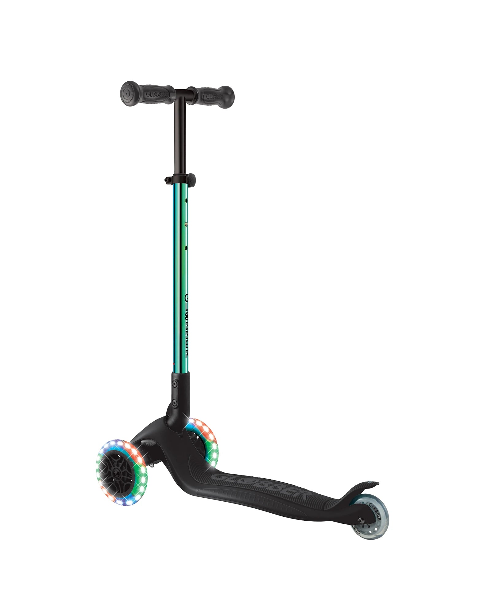 Globber PRIMO Foldable Lights Scooter - Neochrome