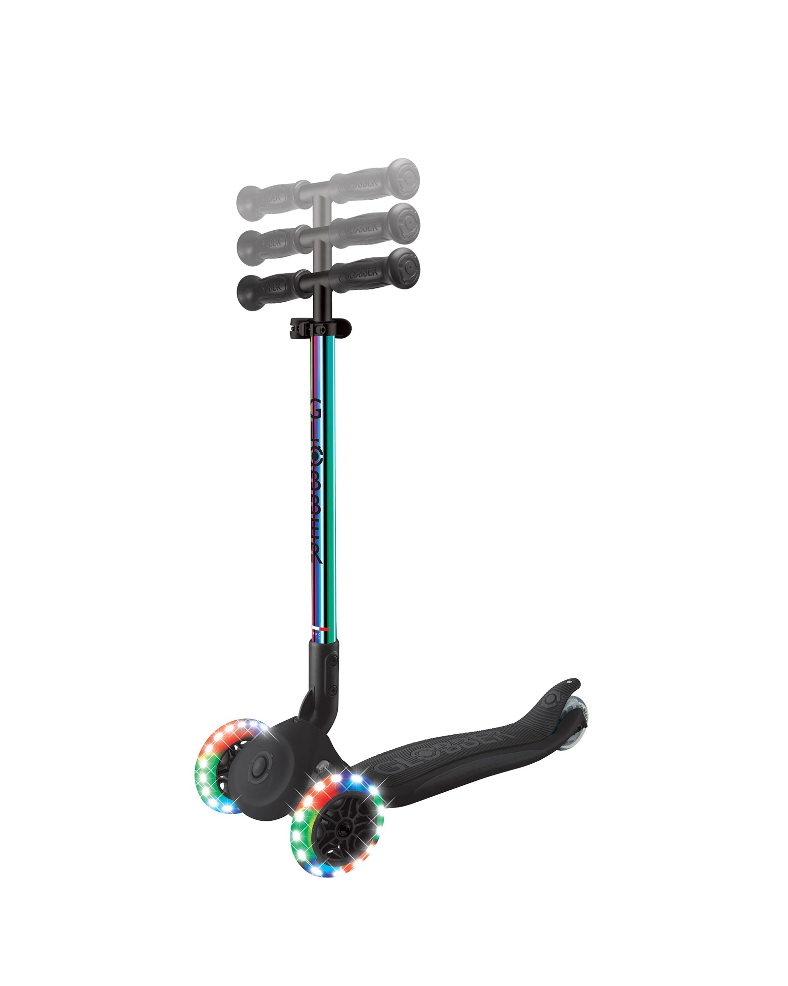 Globber PRIMO Foldable Lights Scooter - Neochrome