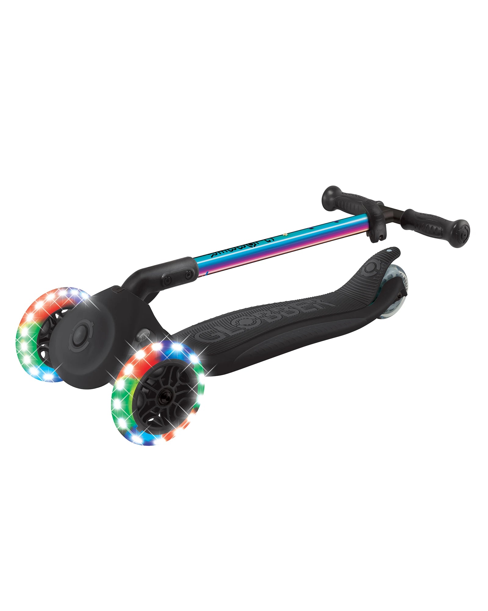 Globber PRIMO Foldable Lights Scooter - Neochrome