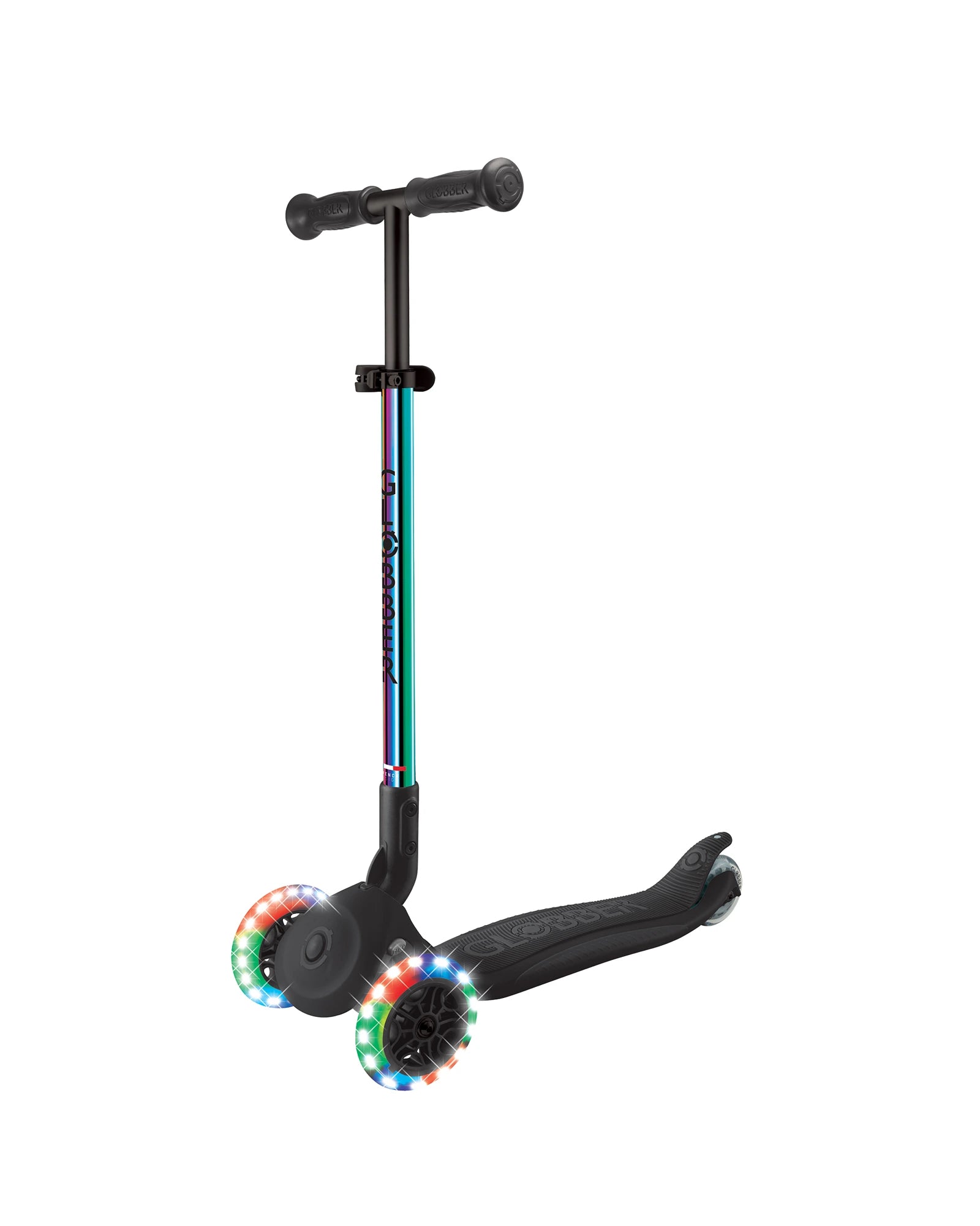 Globber PRIMO Foldable Lights Scooter - Neochrome