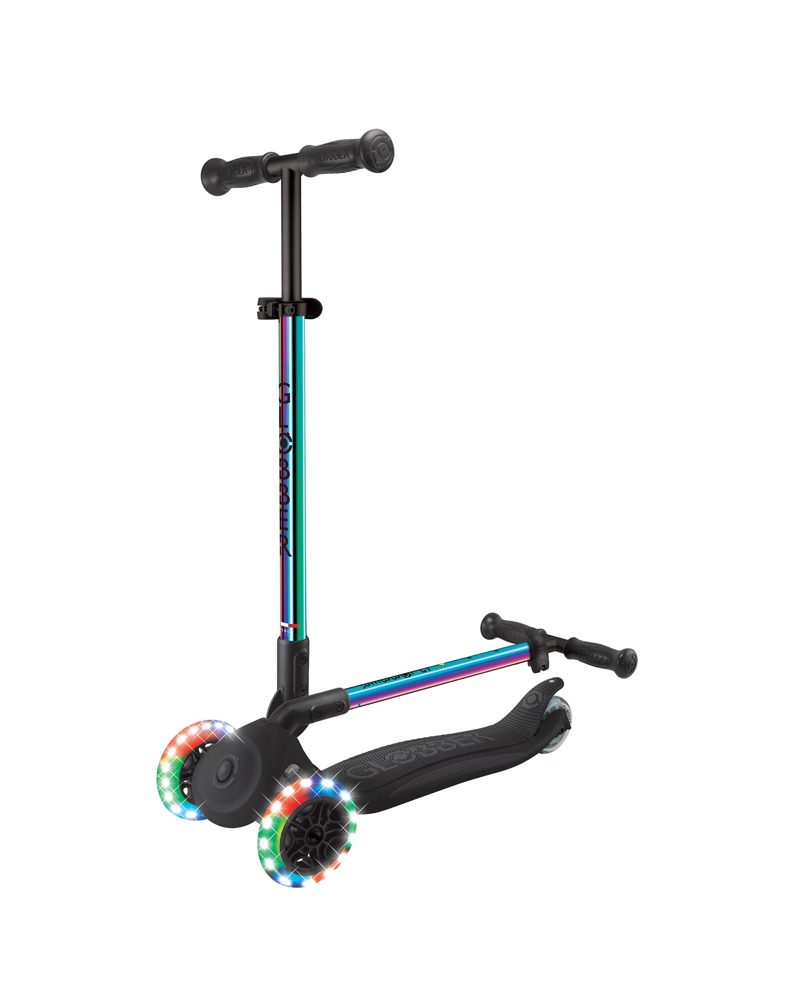 Globber PRIMO Foldable Lights Scooter - Neochrome