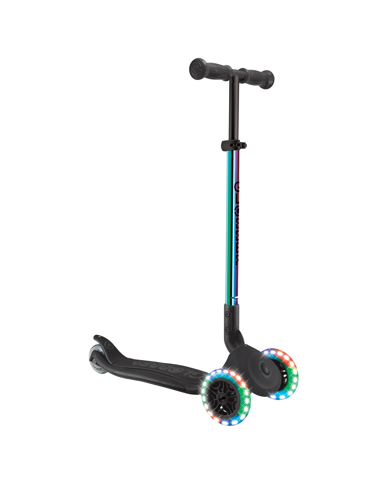 Globber PRIMO Foldable Lights Scooter - Neochrome