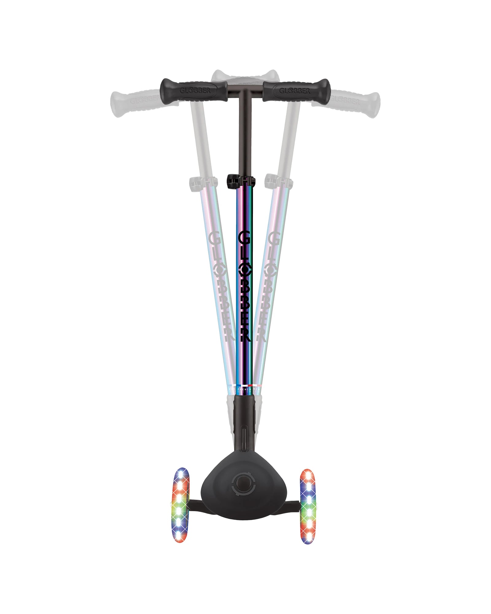 Globber PRIMO Foldable Lights Scooter - Neochrome