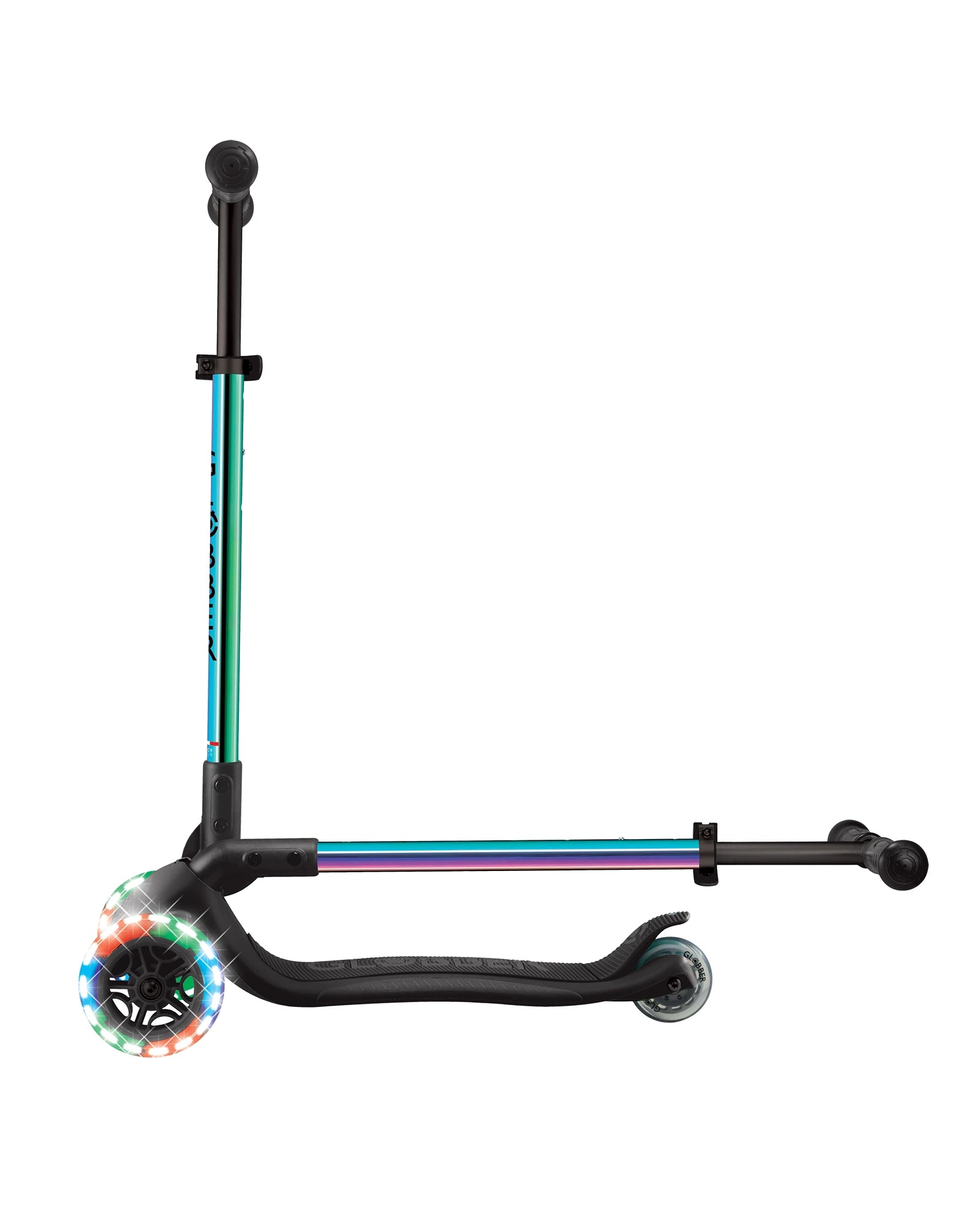 Globber PRIMO Foldable Lights Scooter - Neochrome