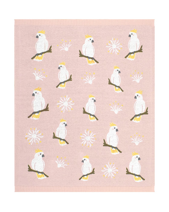 Australiana Baby Blanket Cockatoo Blush