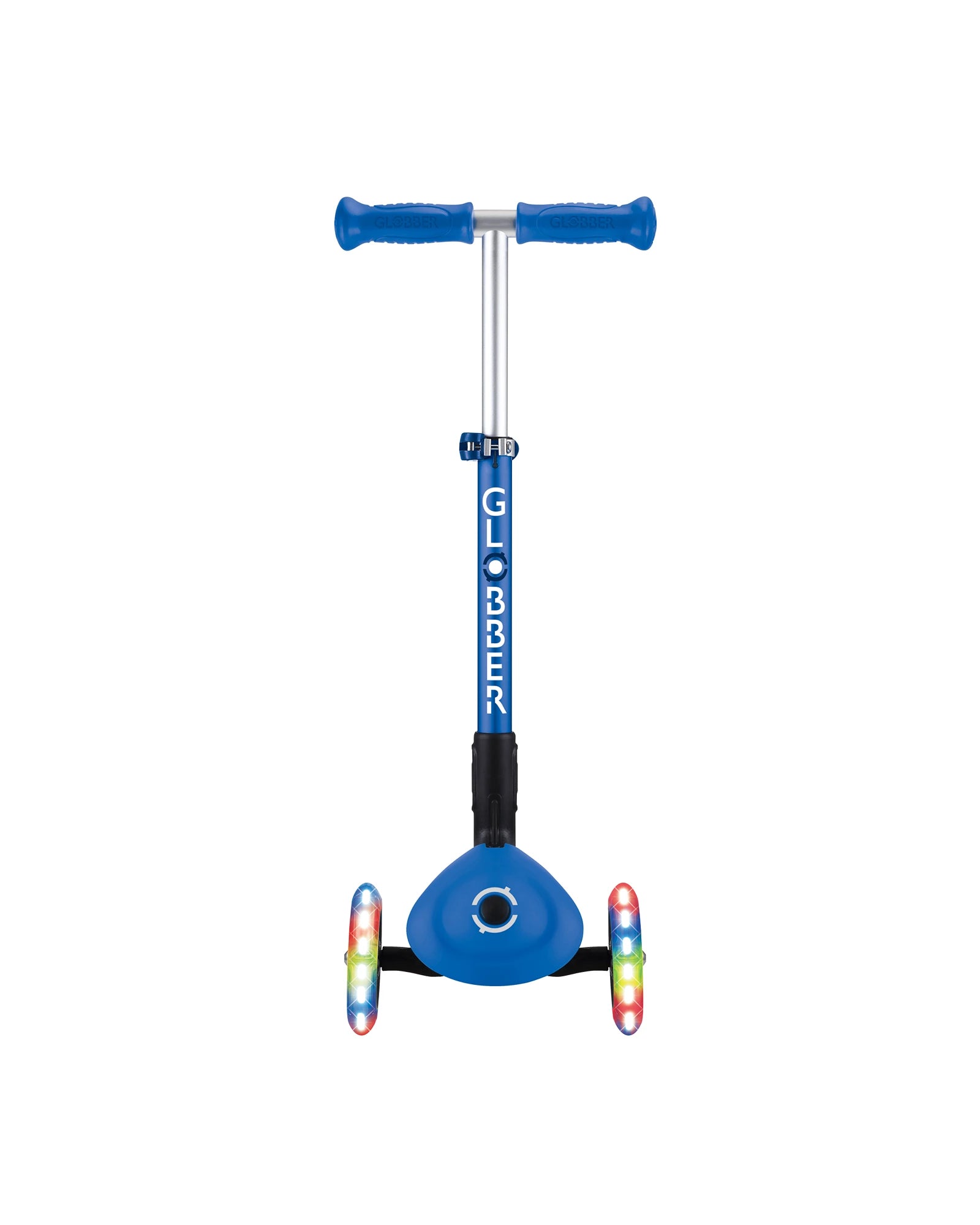 Globber Junior Primo Foldable Lights Scooter Navy Blue