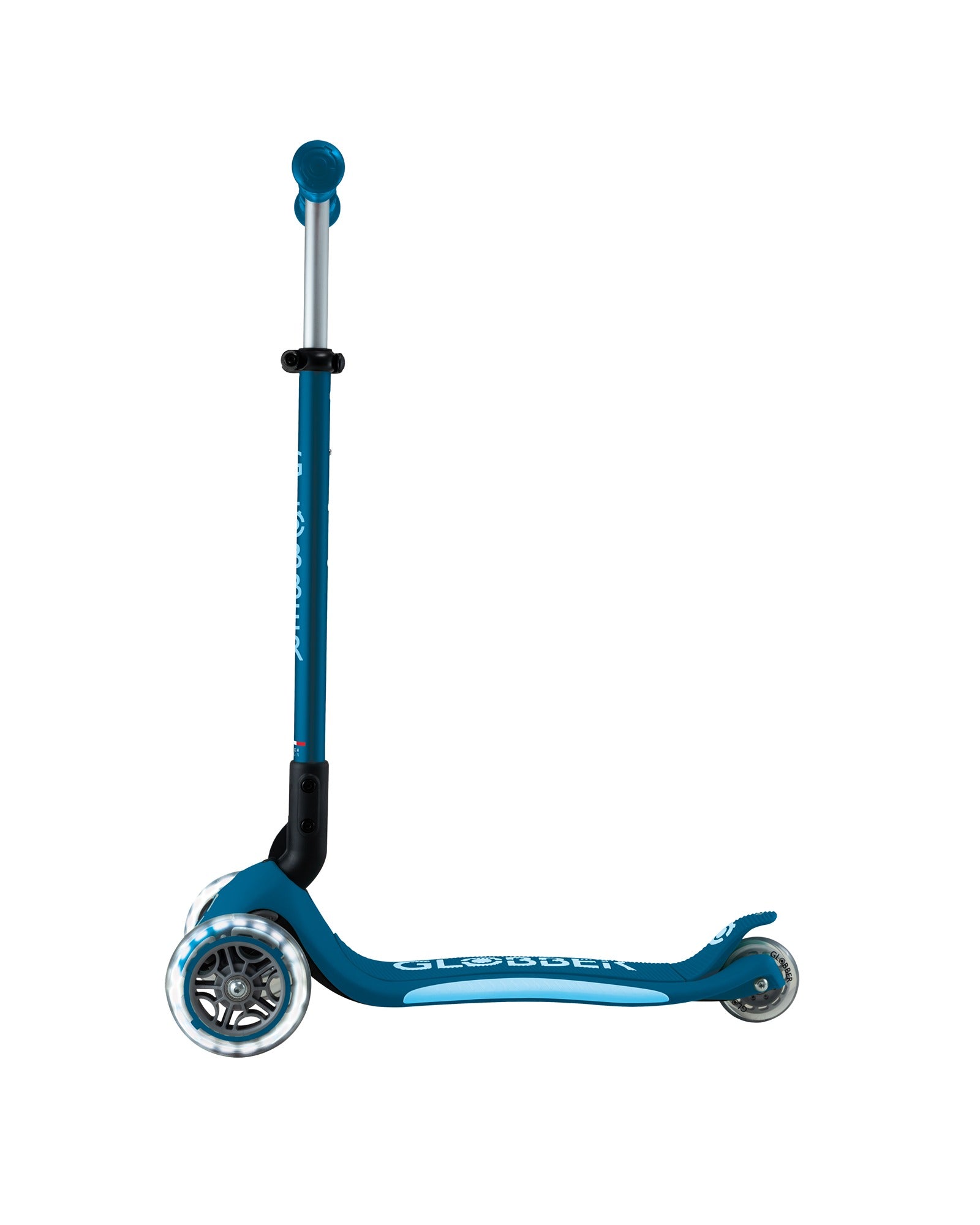 Globber Primo Fold Plus Lights Petrol Blue