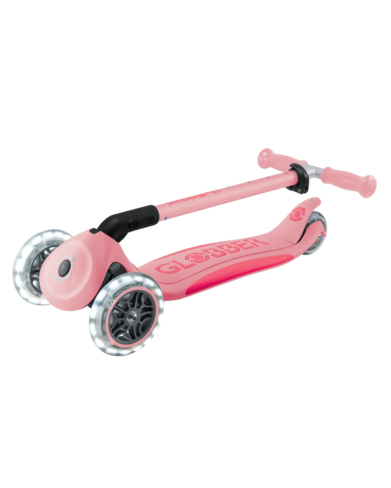 Globber Primo Fold Plus Lights Pink Coral