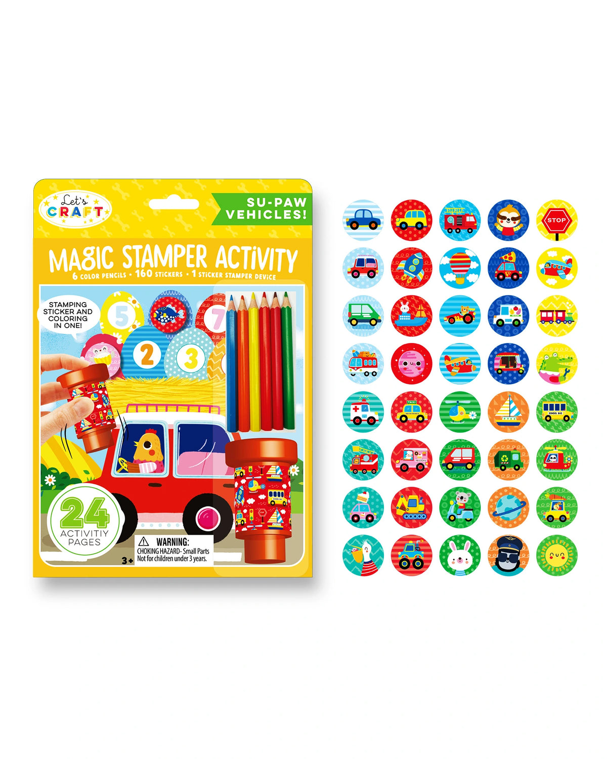 Magic Stamper Activity - Vehicles