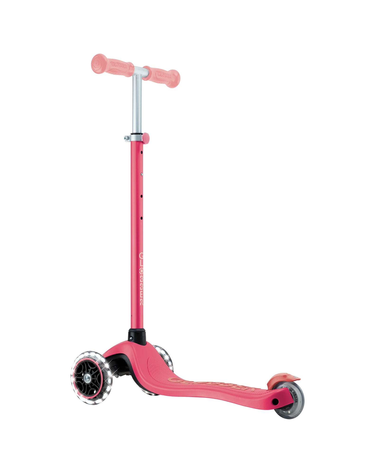 Globber Primo Plus Glow Lights Coral Pink
