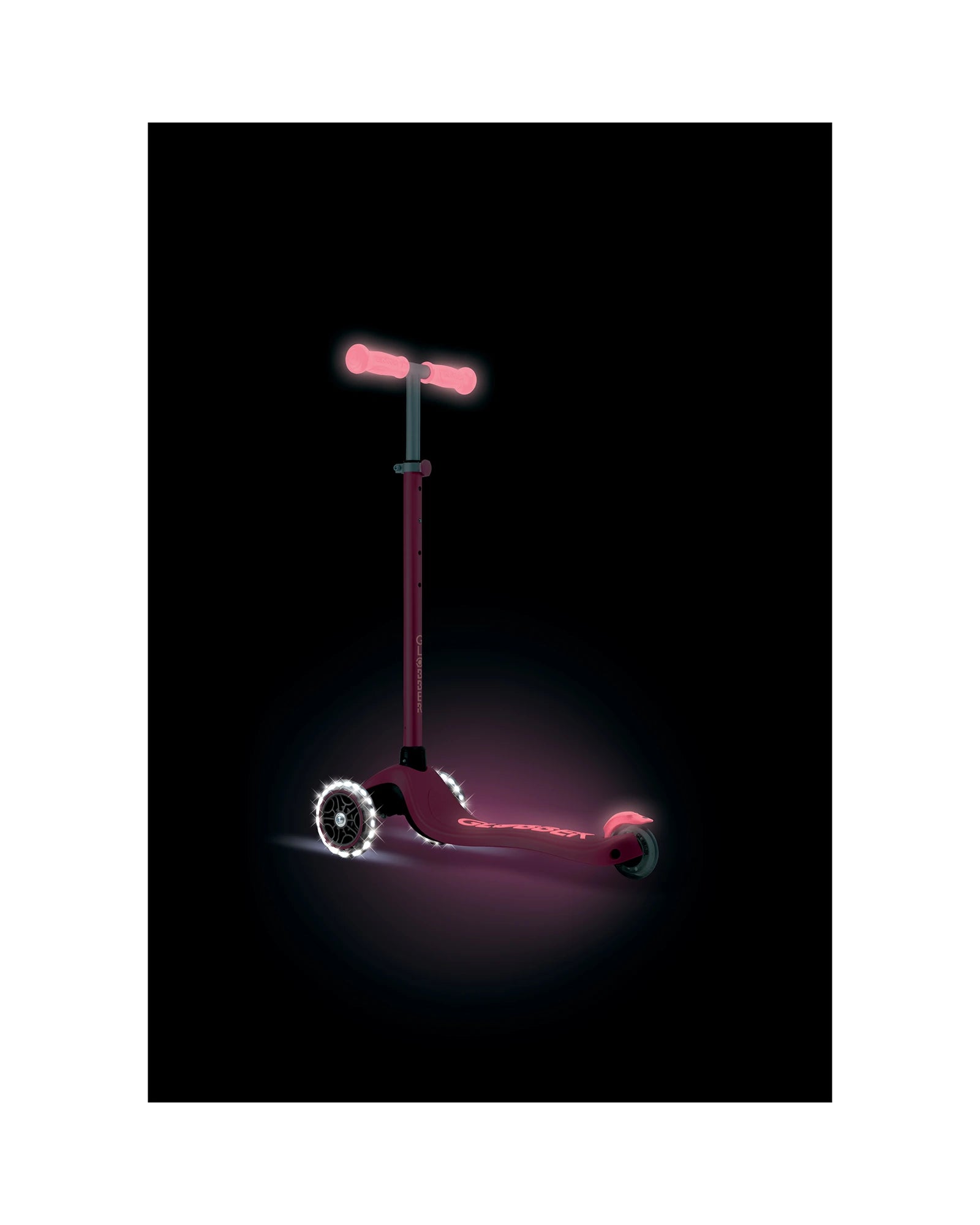 Globber Primo Plus Glow Lights Coral Pink