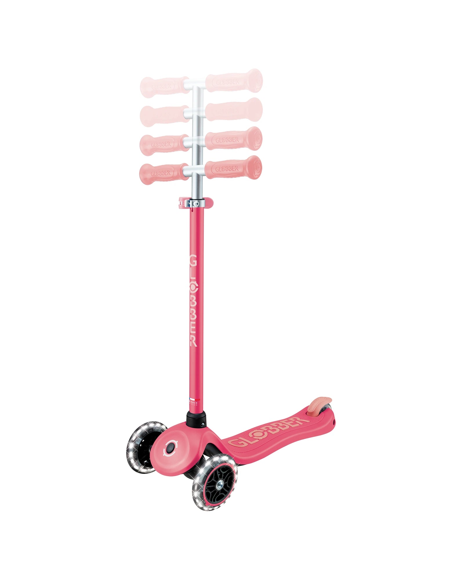 Globber Primo Plus Glow Lights Coral Pink