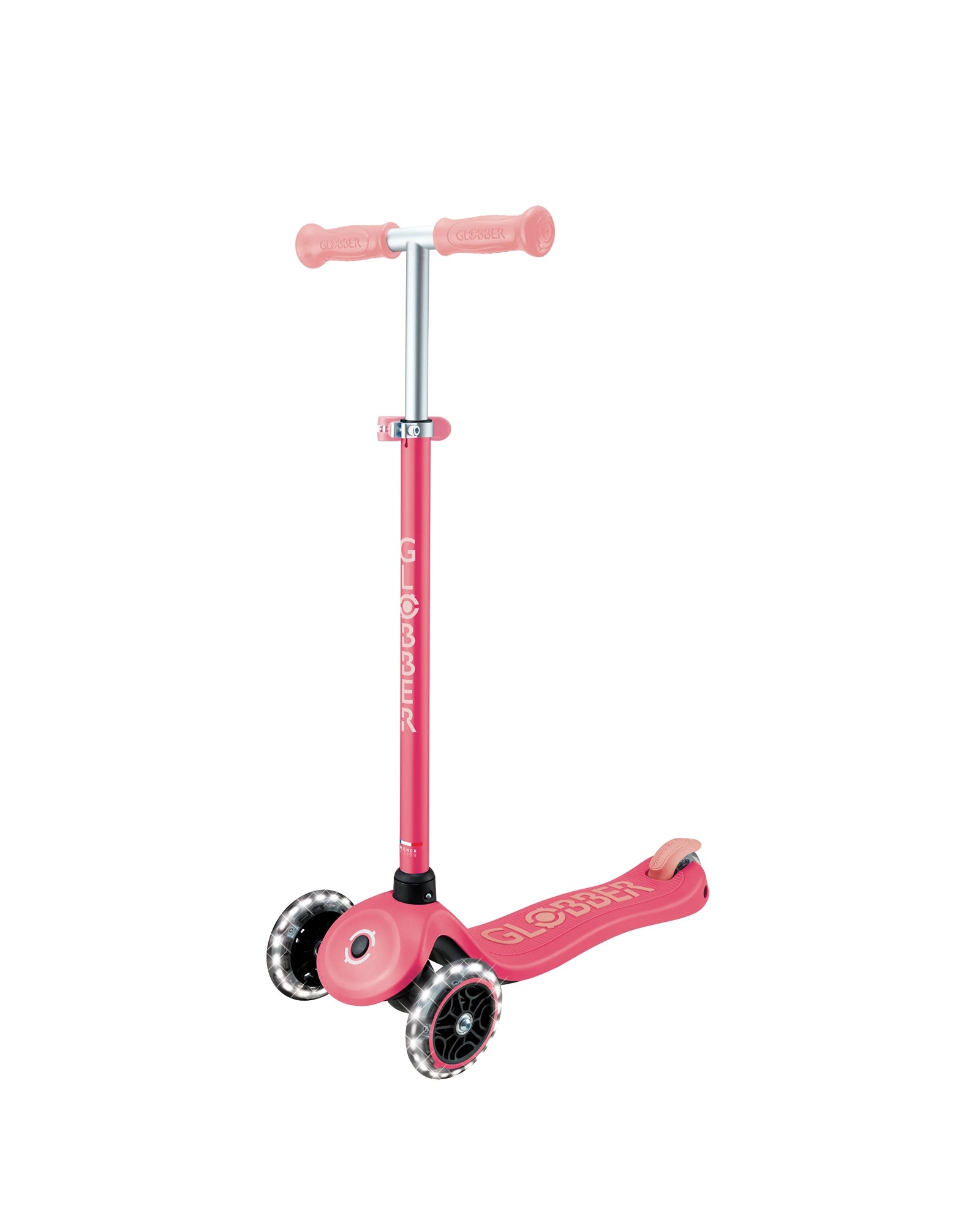 Globber Primo Plus Glow Lights Coral Pink