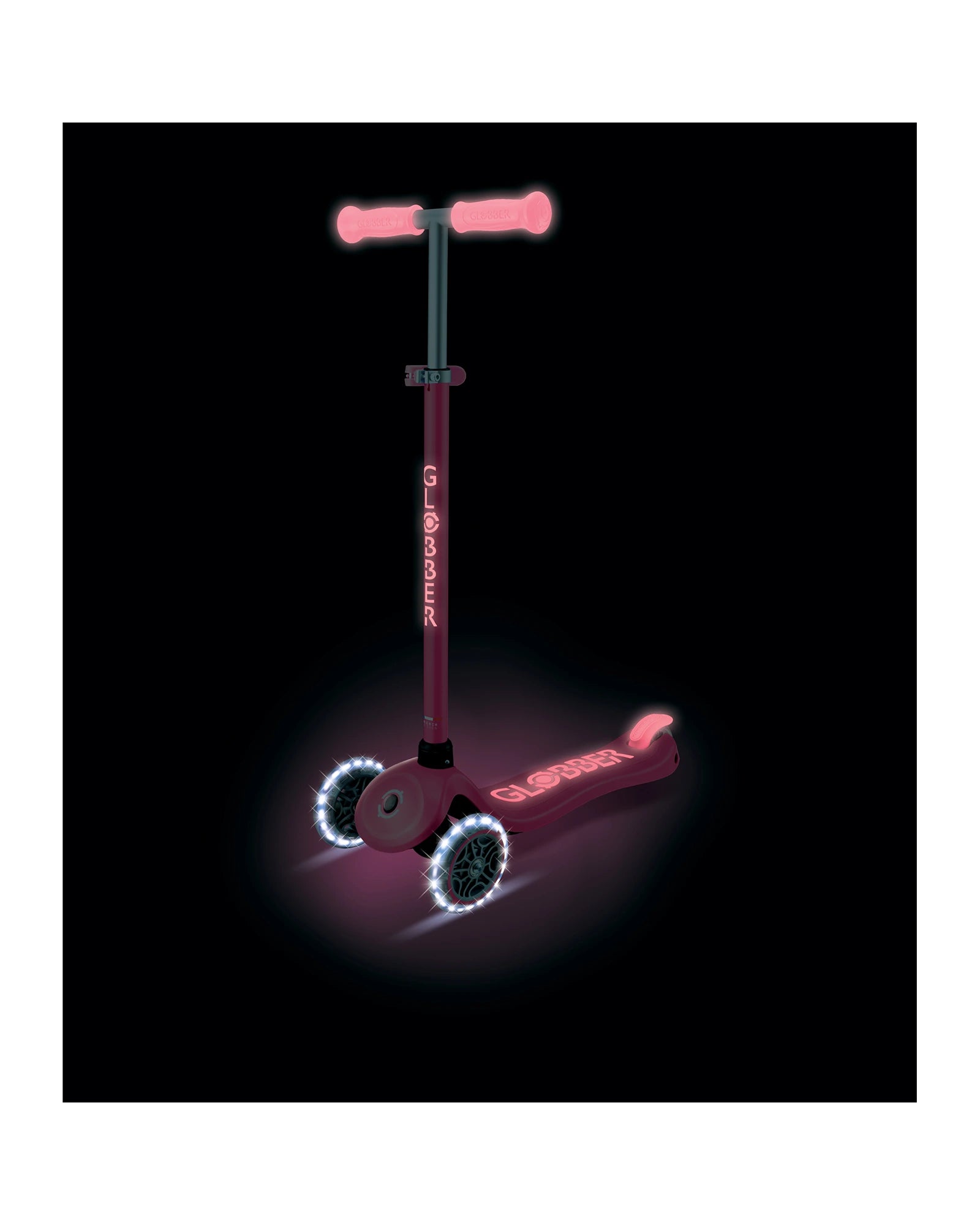 Globber Primo Plus Glow Lights Coral Pink