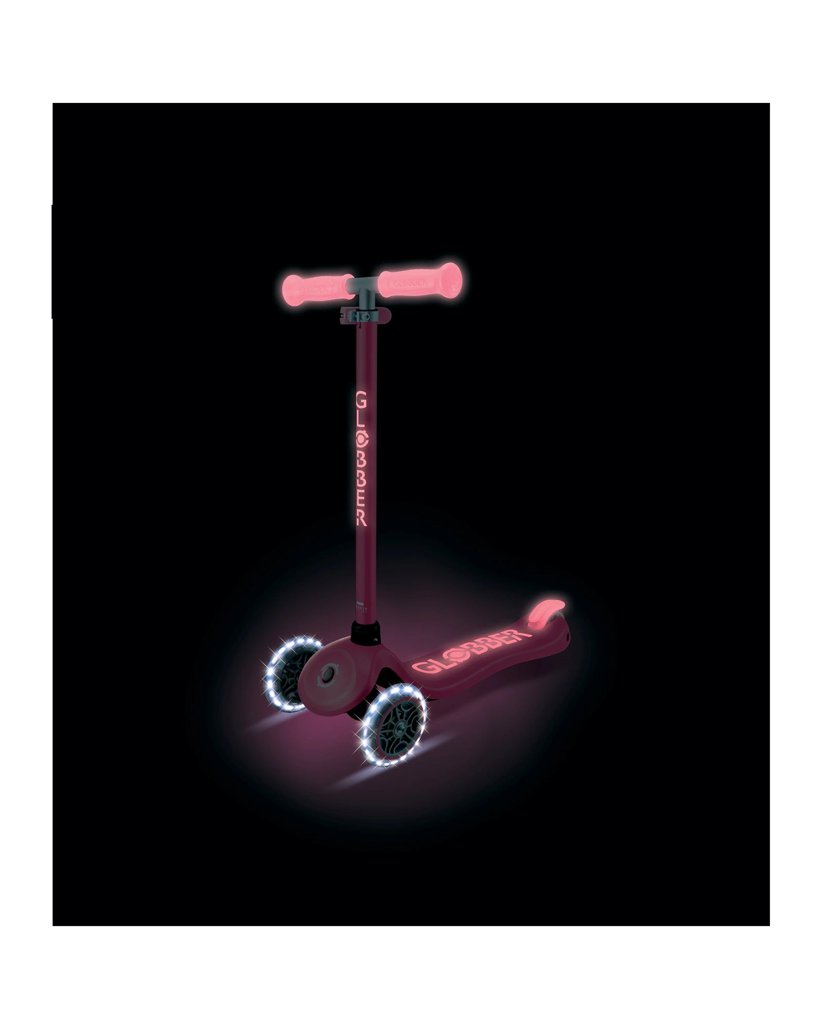 Globber Primo Plus Glow Lights Coral Pink