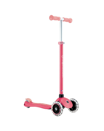 Globber Primo Plus Glow Lights Coral Pink
