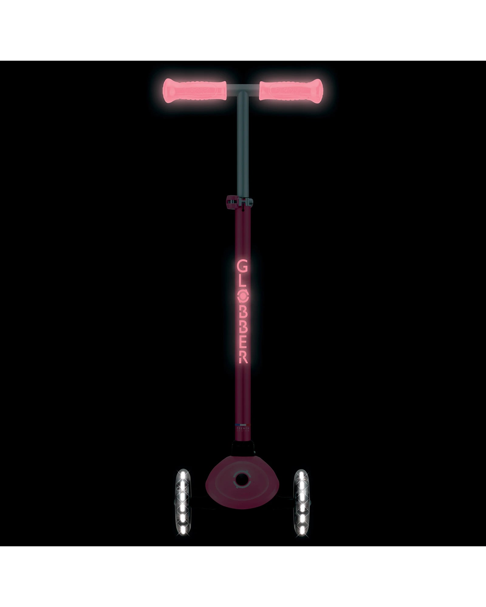 Globber Primo Plus Glow Lights Coral Pink