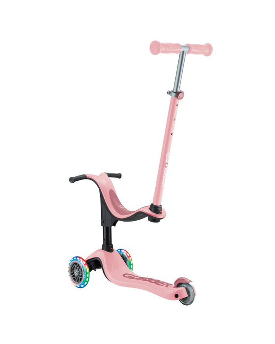 Globber Go Sporty Lights V2 Pastel Pink/Deep Pink