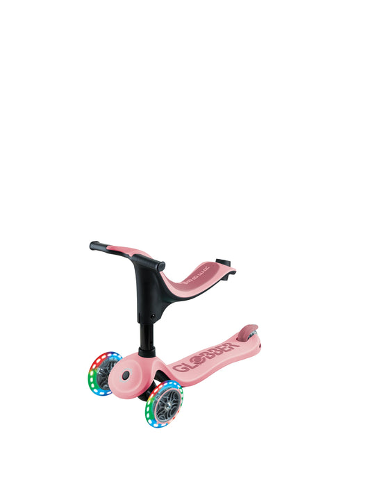 Globber Go Sporty Lights V2 Pastel Pink/Deep Pink