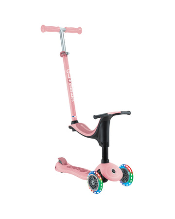 Globber Go Sporty Lights V2 Pastel Pink/Deep Pink