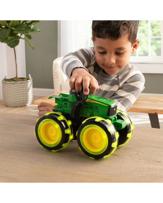 John Deere Monster Treads Lightning up Wheels 4WD Tractor