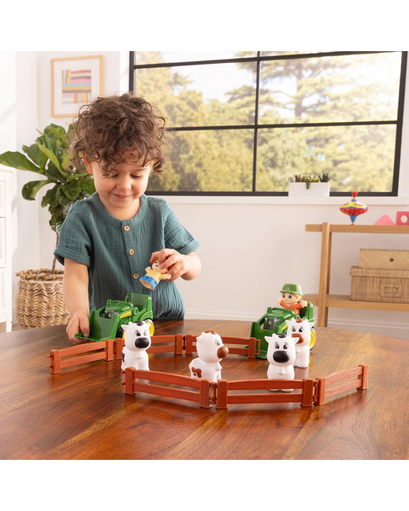 John Deere The Cows are Out Farm Set