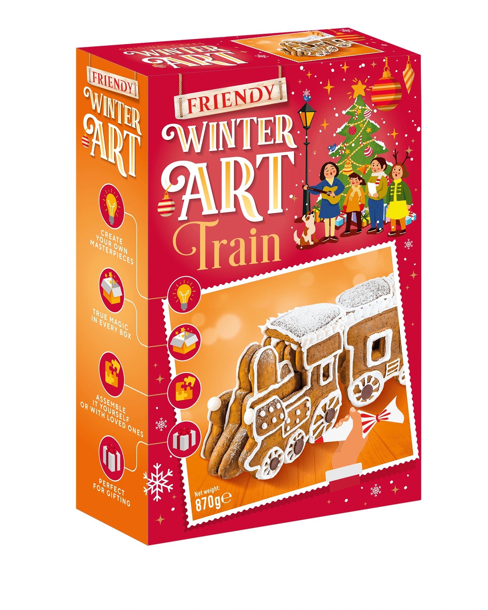 Friendy GINGERBREAD TRAIN Kit 870g