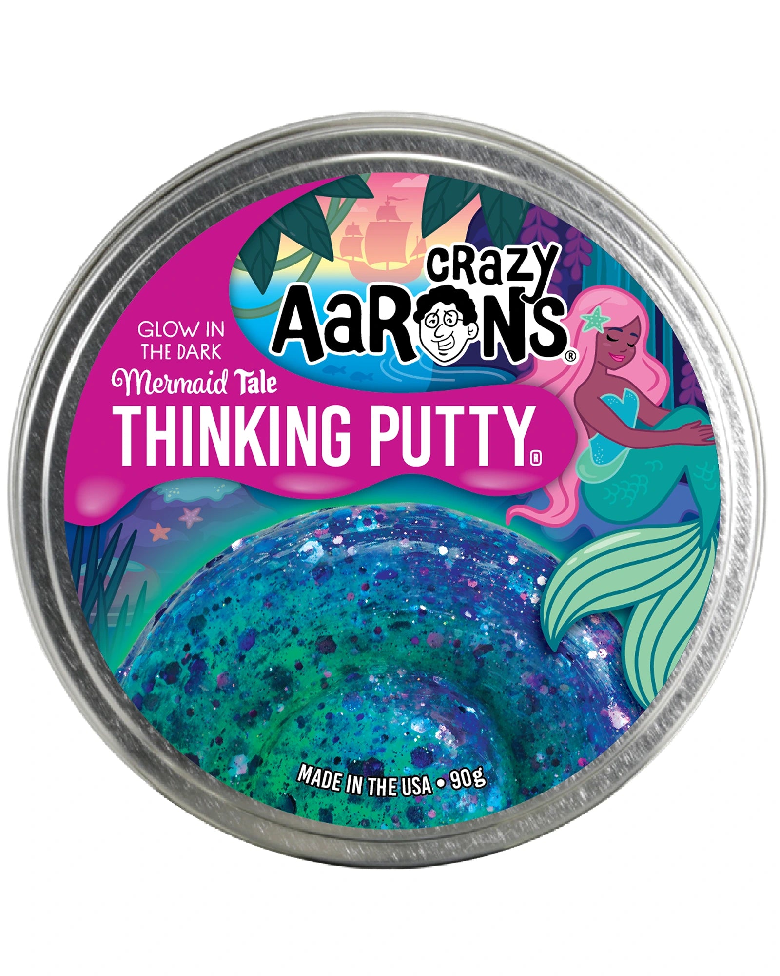 Aarons Putty 4 Inch Glowbrights Mermaid Tale
