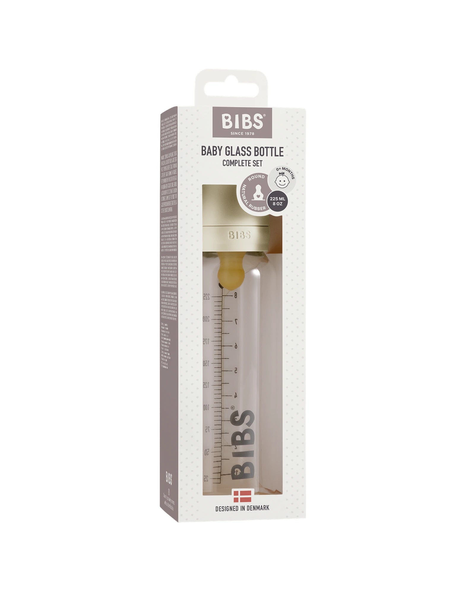 225ml Glass bottle set Ivory