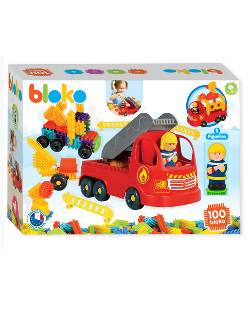 Bloko Fire Truck 100 Piece Set