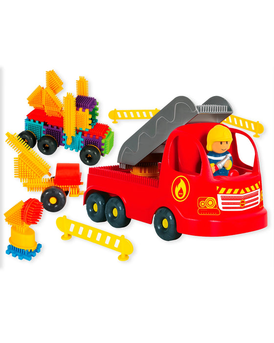 Bloko Fire Truck 100 Piece Set