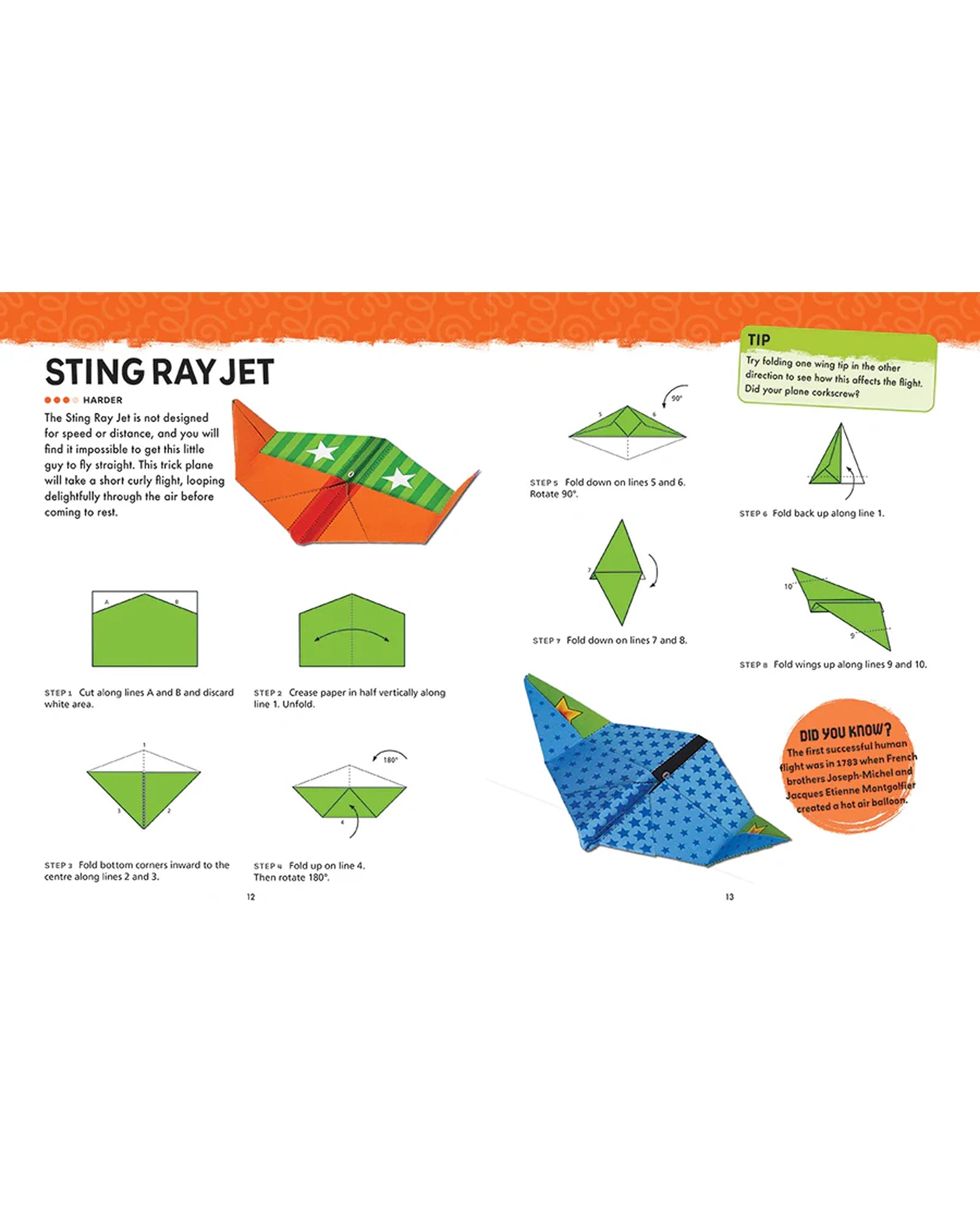 Origami Activity Book Paper Planes