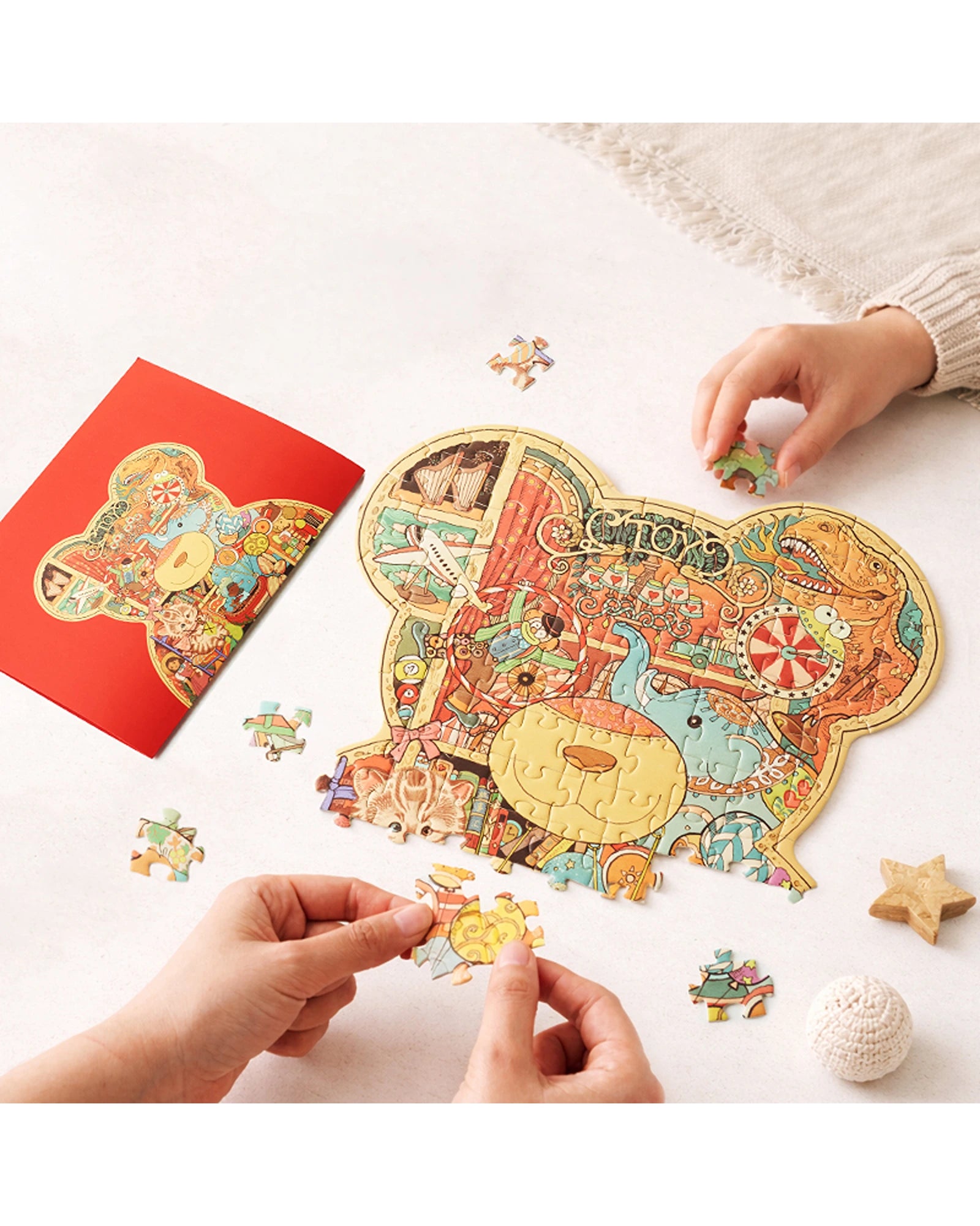 mideer Shaped Artist Puzzle - Bears Home
