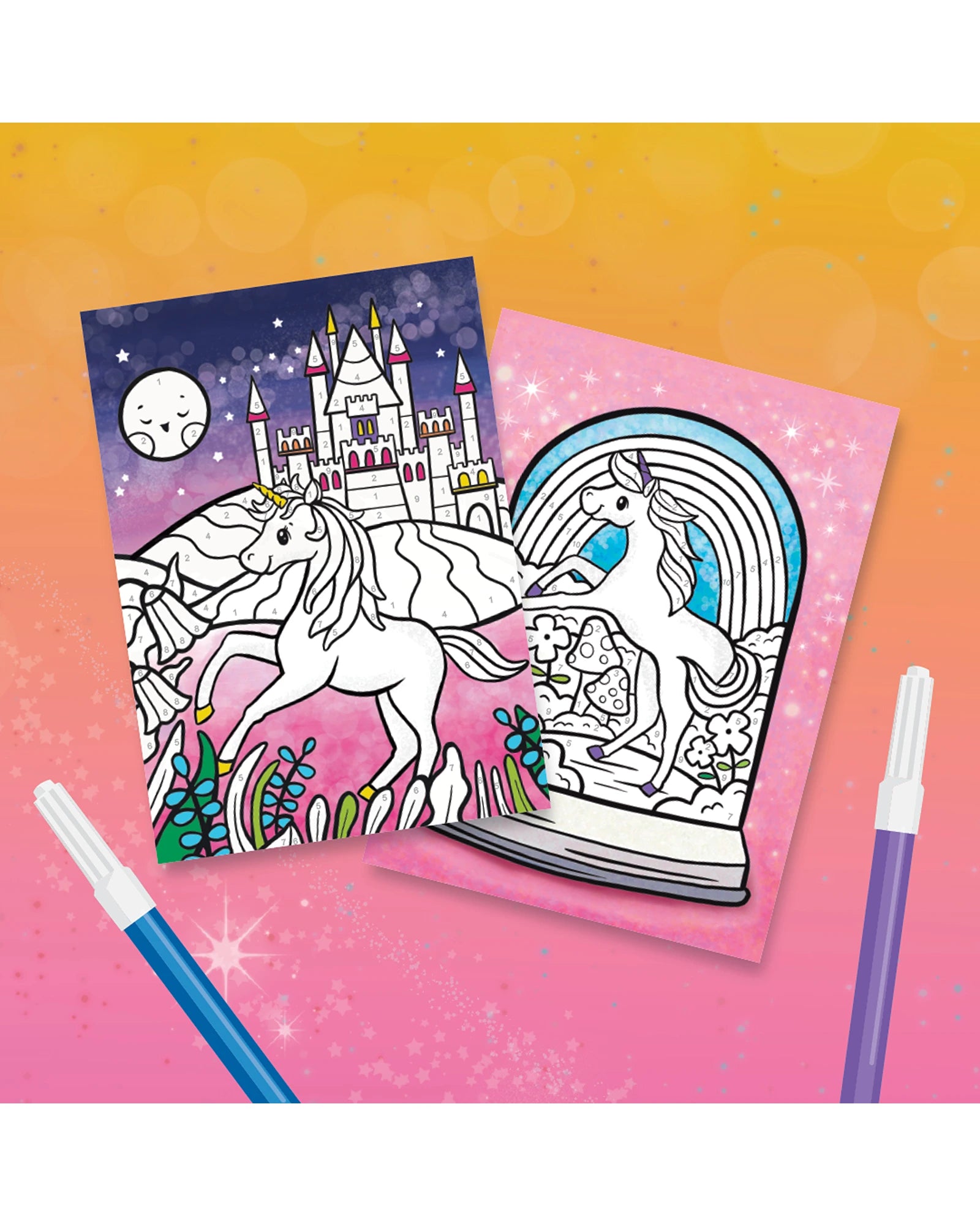 Tiger Tribe Colour By Numbers - Unicorn Dreaming