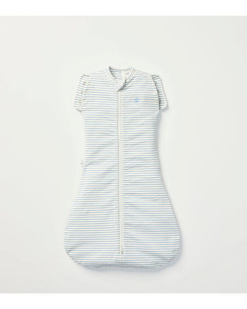 Grow Kindly 1.0 TOG Swaddle Sleeping Bag - Dusk Blue Stripe