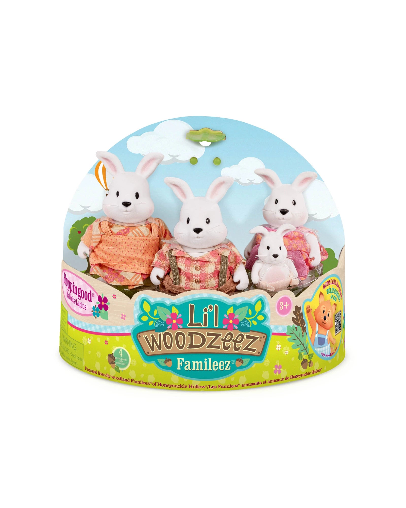 The Hoppingood Rabbits Miniature Animal Figurine Set