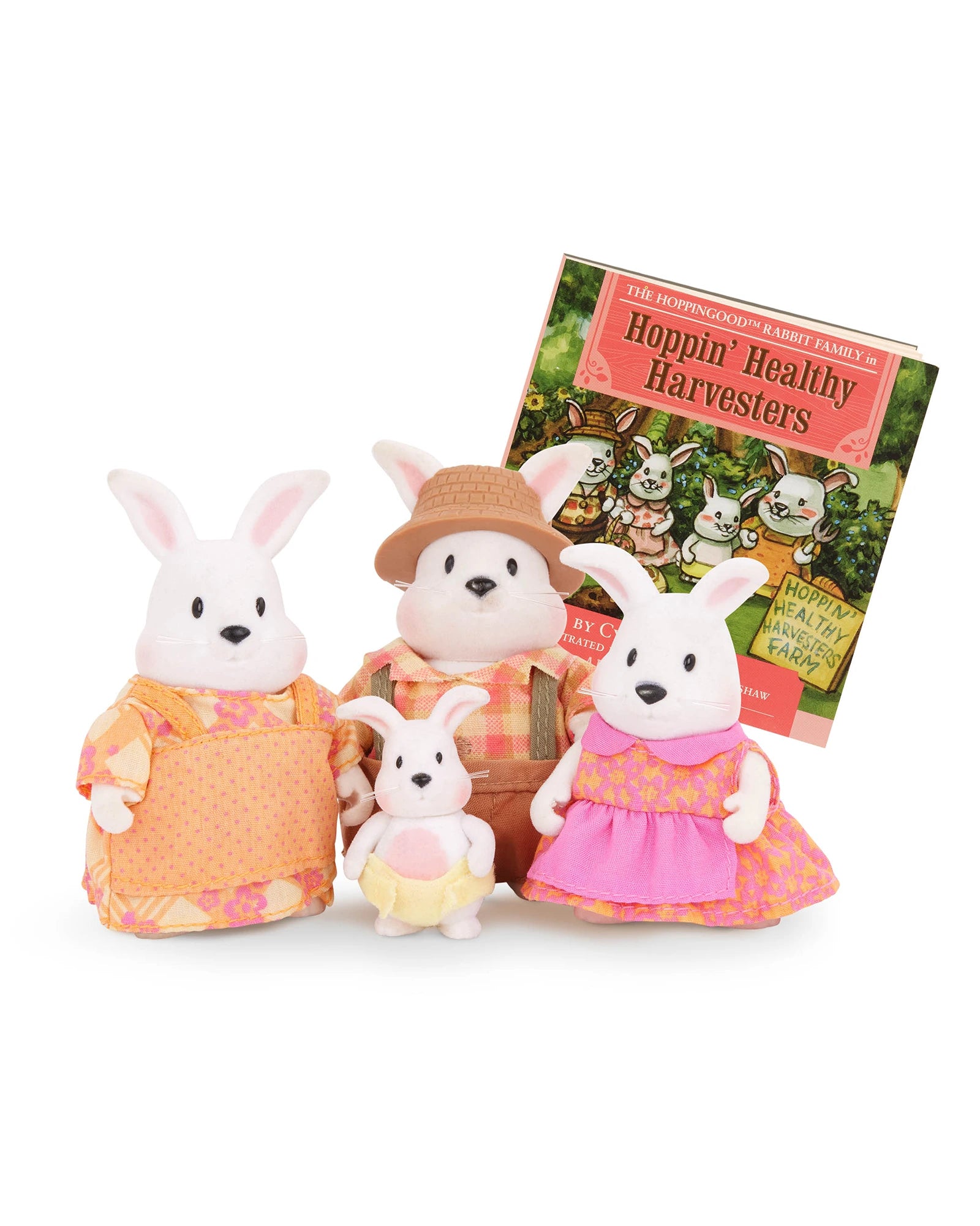 The Hoppingood Rabbits Miniature Animal Figurine Set