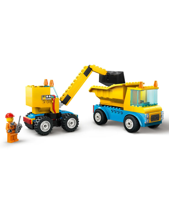 60391 Construction Trucks and Wrecking Ball Cr