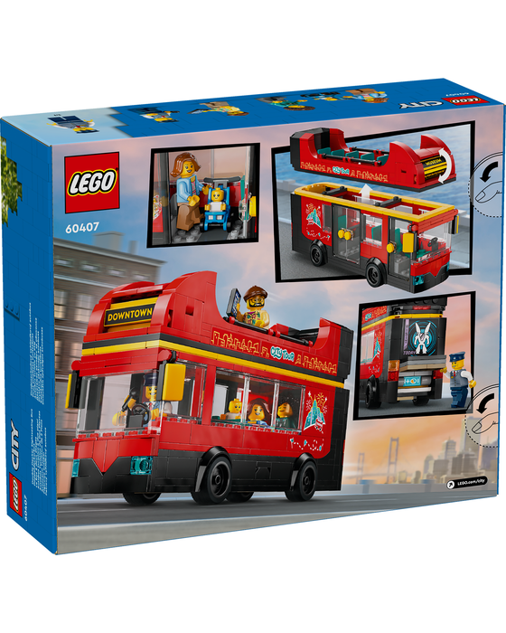 60407 Red Double-Decker Sightseeing Bus